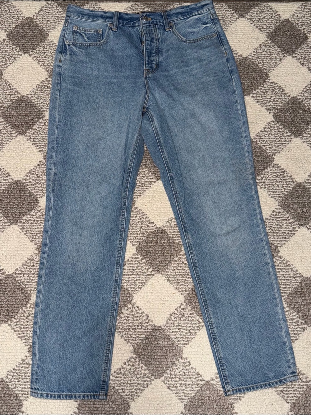 J. Crew Medium Blue Straight-Leg Women's Jeans